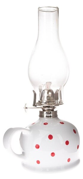 Keramična petrolejska svetilka (višina 28 cm) – Dakls