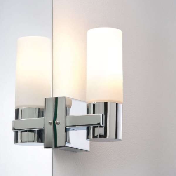 Paulmann LED-svetilka za ogledalo Gemini, krom, komplet 2 kosov, z možnostjo, zatemnjen, Krom, Kopalnica, Kovina, Sodobni