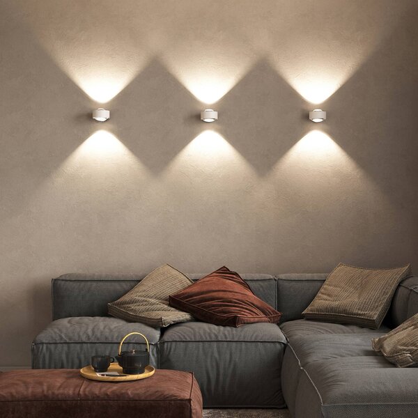 Puk Maxx Wall, LED, prozorne leče, mat bela