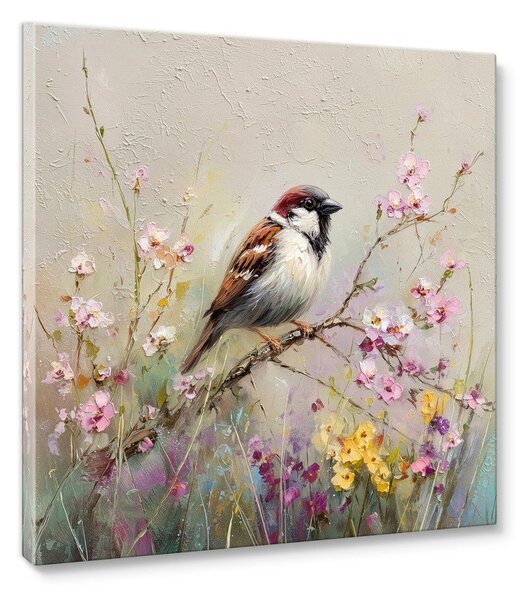 Tiskana slika na platnu 32x32 cm Sparrow – Styler