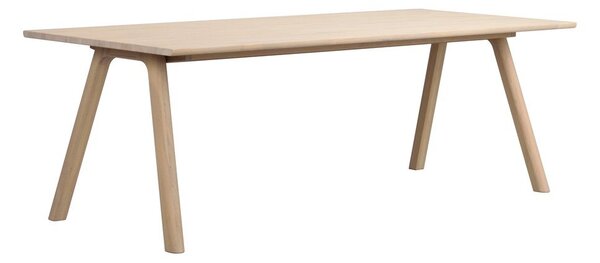 Raztegljiva jedilna miza iz masivnega hrasta 95x220 cm Clapperton – Rowico