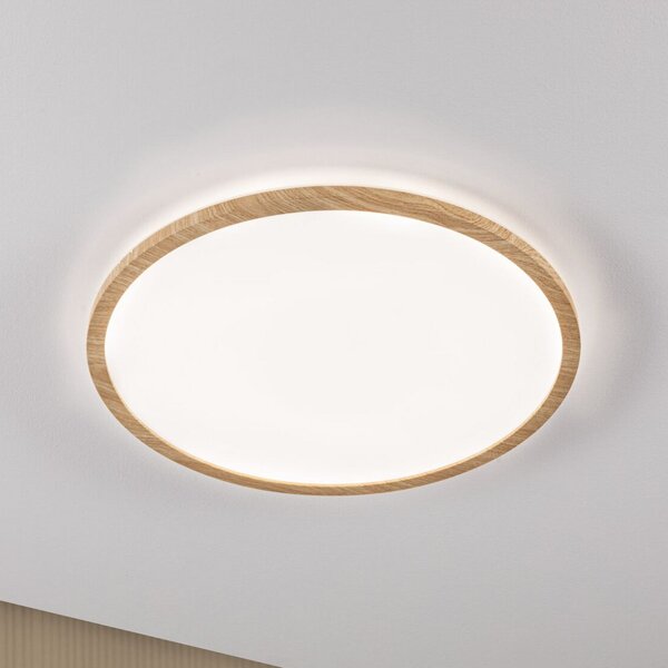 Paulmann LED-panel Atria Shine, premer 42 cm, les, IP44, 4000 K, vklop/izklop, Les, Študija / pisarna, Plastika, Sodobni