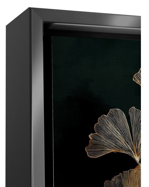 Tiskana slika z okvirjem 60x80 cm Gold Ginkgo – Styler