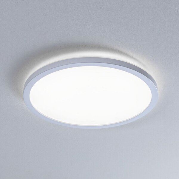 Paulmann LED-panel Atria Shine, premer 29 cm, bel, IP44, 4000 K, vklop/izklop, Bela, Študija / pisarna, Plastika, Sodobni