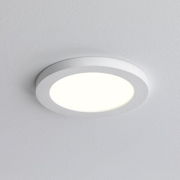 Paulmann LED vgradni panel Cover-it, premer 17 cm, 880 lm, 3000 K, bel, Bela, Hodnik, Plastika, Sodobni