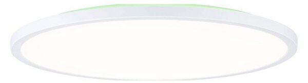 Paulmann LED-panel Atria Shine, premer 40 cm, RGBW, bela barva, IP20, z, zatemnjen, Bela, Študija / pisarna, Plastika, Sodobni