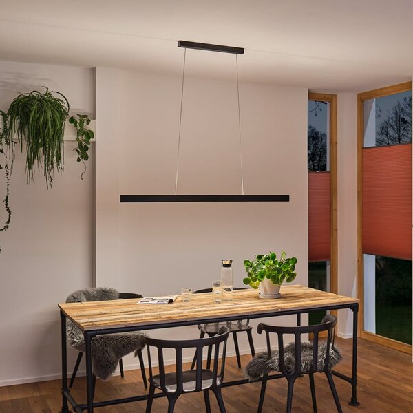Paulmann LED-visoka svetilka Aptare, črna, s senzorjem, z možnostjo zatemnitve, zatemnjen, Črna, Študija / pisarna, Kovina, Sodobni