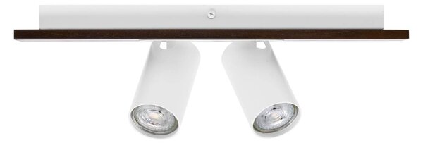 LEDVANCE LED stropni reflektor Mercury GU10, 2-svetlobni, les/bela