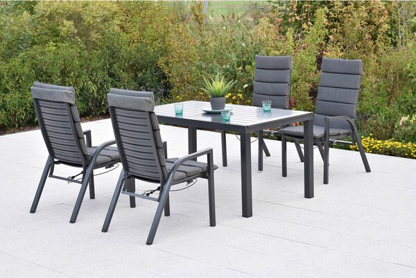 VRTNA GARNITURA SIROS aluminij barve grafita