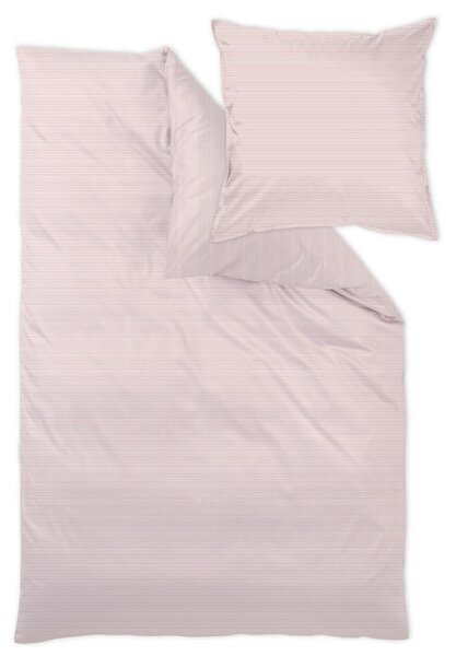 POSTELJNINA Bente 140/200 cm damast svetlo roza