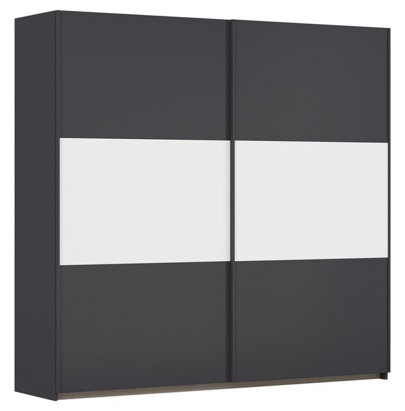OMARA Z DRSNIMI VRATI, siva, bela, barve aluminija