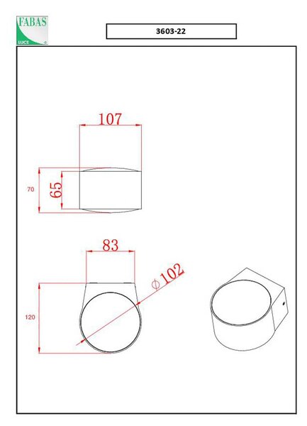 Zunanja stenska svetilka LED Lao, 2-svetlobna, aluminij, kristalno steklo