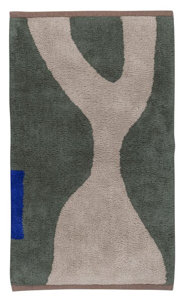 Temno zelena pralna bombažna preproga 50x80 cm Figura – Mette Ditmer Denmark