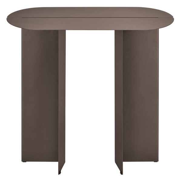 Rjava jeklena stranska mizica 35x80 cm Oru – Blomus
