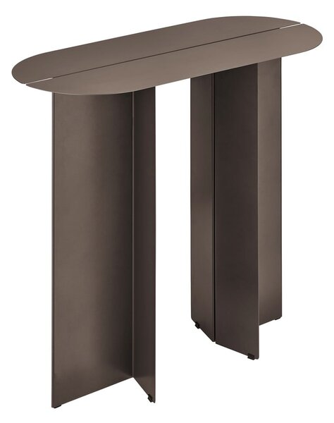 Rjava jeklena stranska mizica 35x80 cm Oru – Blomus