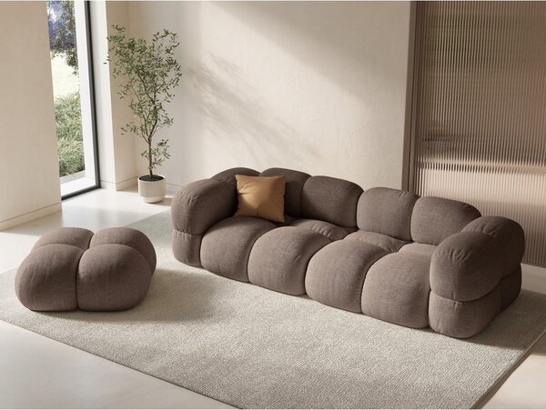 Rjava sedežna garnitura 250 cm Loretto – Cosmopolitan Design