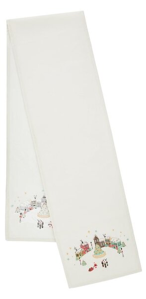 Bombažen namizni tekač 33x220 cm Christmas Town – Catherine Lansfield