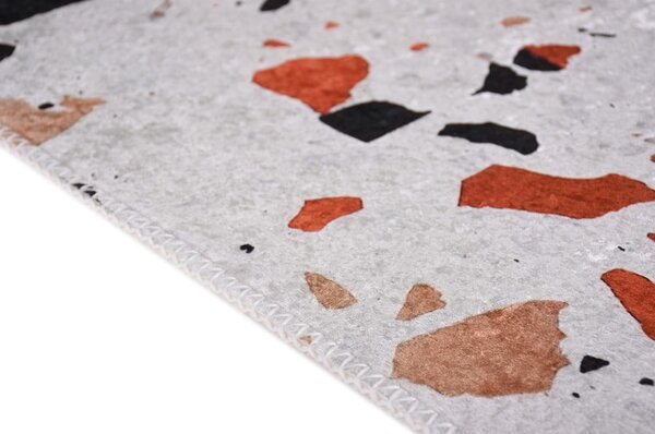 Oranžna/slonokoščena pralna preproga 60x100 cm Italian Stone – Vitaus