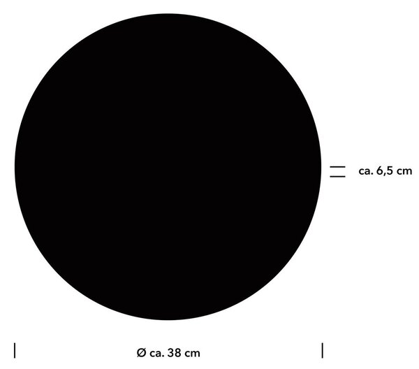 Aaron LED stenska svetilka, Ø 38 cm, črna, CCT, daljinski upravljalnik