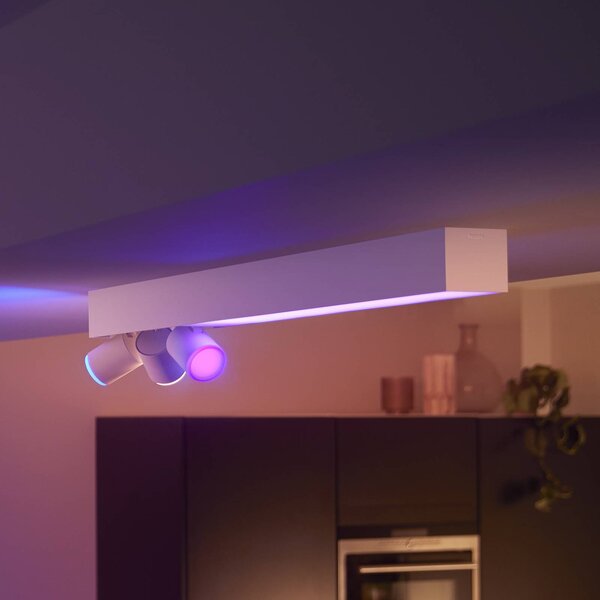 Philips Hue Centris LED stropni reflektor, bel, 3-svetlobni, RGB CCT