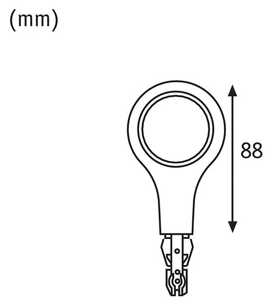 Paulmann URail končni pokrovček LED luči 2.700K bela