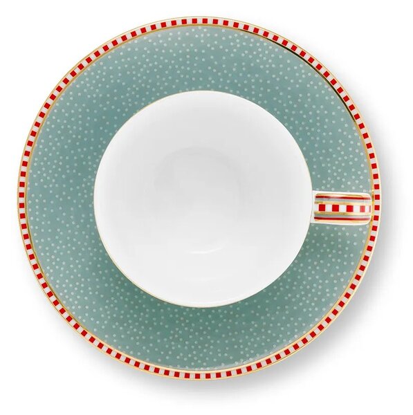Pip Studio komplet skodelic s podstavkom iz porcelana 120 ml