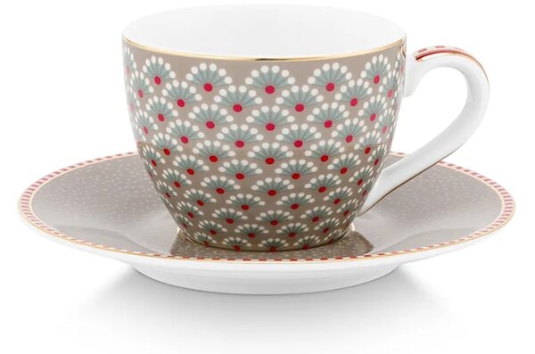 Pip Studio komplet skodelic s podstavkom iz porcelana 120 ml