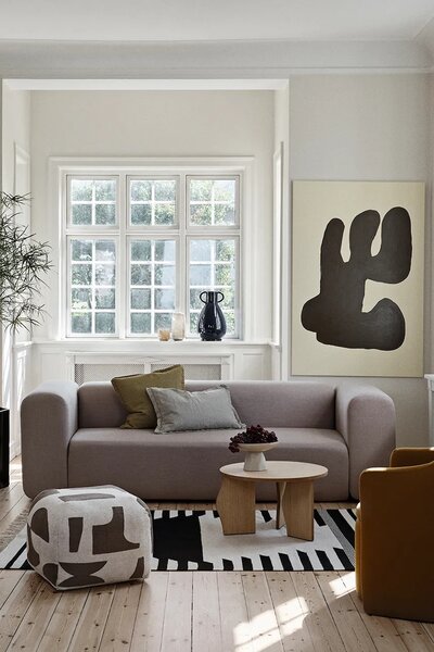 Broste Copenhagen klubska mizica iz hrastovega furnirja 60 x 35 cm
