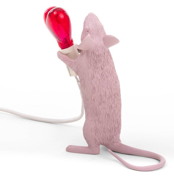 SELETTI Mouse Lamp Valentine dekorativna svetilka USB bela