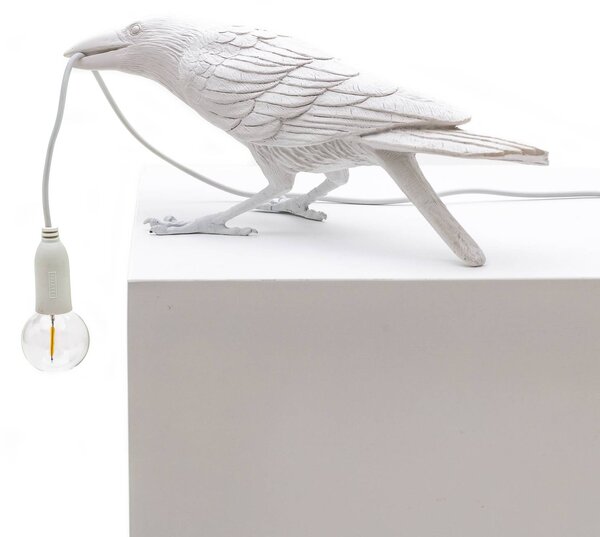 SELETTI Bird Lamp LED dekorativna svetilka, igralna, bela