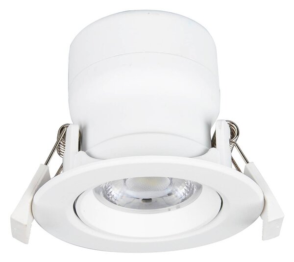 Prios LED svetilka za vgradnjo Shima, bela, 7W, 3000K, 10 kosov, z