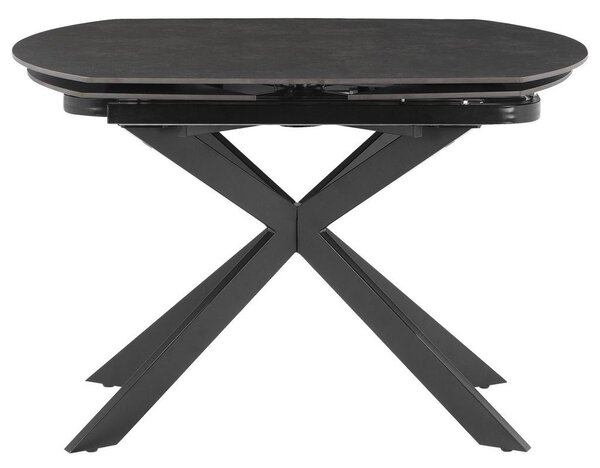 P & B Raztegljiva Miza Senna, Temno Siva, 120-180x90