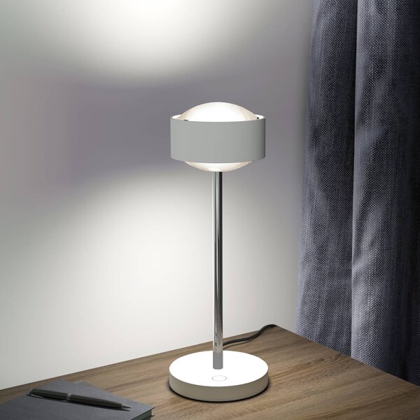 Puk! 120 Eye Table LED, mat leče, bela/krom