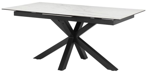 MID.YOU Raztegljiva Miza Lotus, Bela, 168-210x90