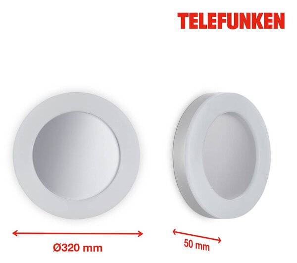 Telefunken Rixi LED zunanja stenska svetilka, bela