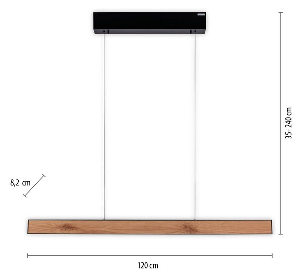 PURE E-Motion LED bar obesek, CCT, les