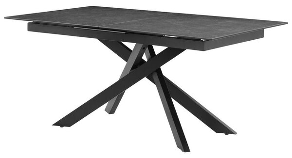 P & B Raztegljiva Miza Lotus, Temno Siva, 168-210x90