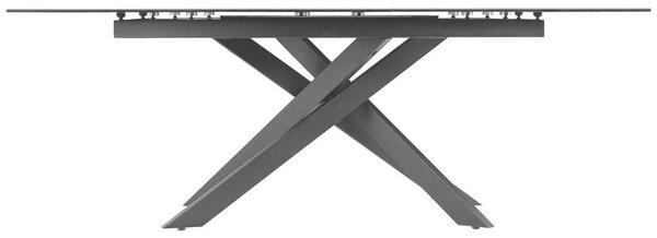 P & B Raztegljiva Miza Lotus, Temno Siva, 168-210x90