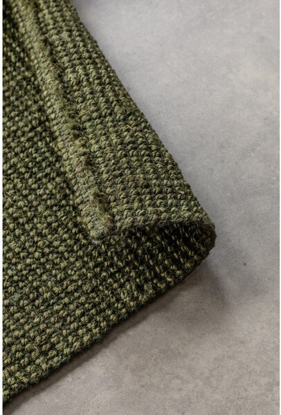 Kaki zelen tekač iz jute 80x200 cm Bouclé – Hanse Home