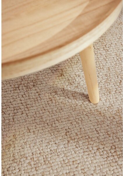 Kremno bel pralen tekač 80x240 cm Rocco Cream – Elle Decoration