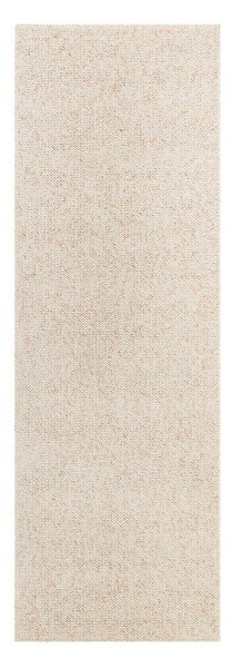 Kremno bel pralen tekač 80x240 cm Rocco Cream – Elle Decoration