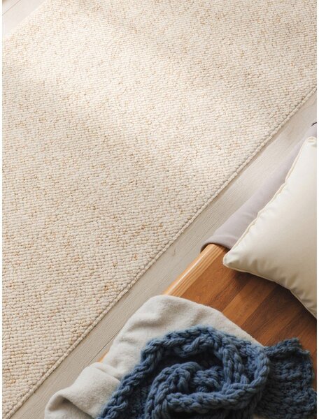Kremno bel pralen tekač 80x240 cm Rocco Cream – Elle Decoration