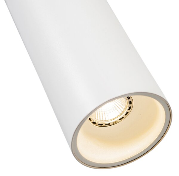 Dizajnerska viseča svetilka bela okrogla GU10 50mm - Tubo