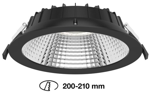 SLC Shift LED vgradni reflektor Ø 22,8 cm CCT, črn