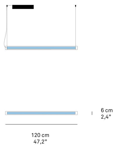 LZF Estela SH LED viseča svetilka, 120 cm, naravna bukev