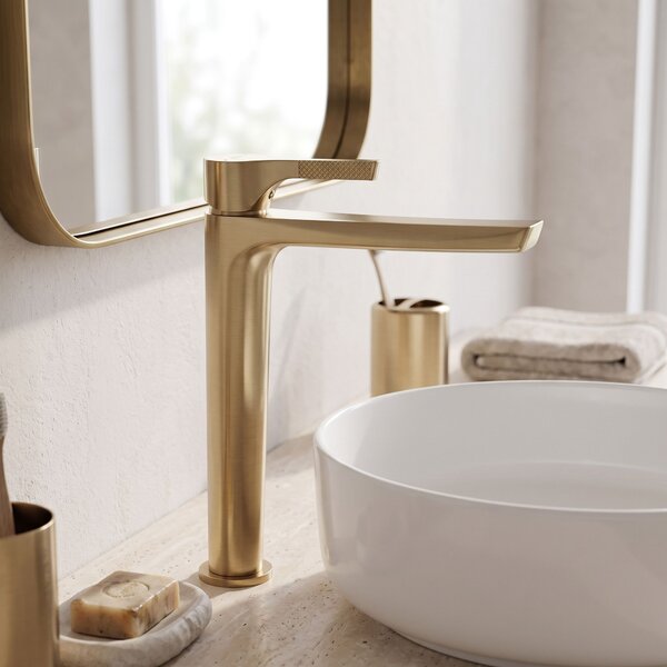 Mešalnik za umivalnik PREMIUM REA Maxim Brush Gold High
