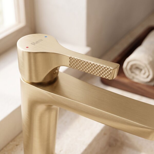 Mešalnik za umivalnik PREMIUM REA Maxim Brush Gold Low