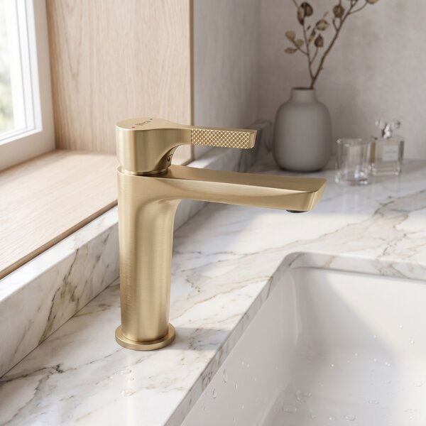 Mešalnik za umivalnik PREMIUM REA Maxim Brush Gold Low