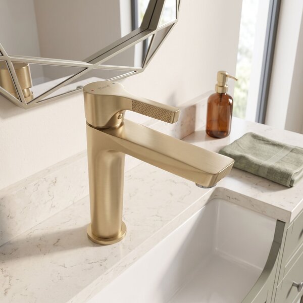 Mešalnik za umivalnik PREMIUM REA Maxim Brush Gold Low