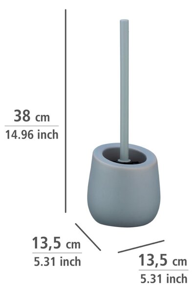 Siva keramična WC ščetka Wenko Badi